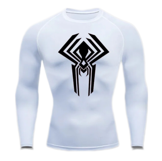 🎁 White Miguel O´hara Compression Shirt (LONG) (100% off)