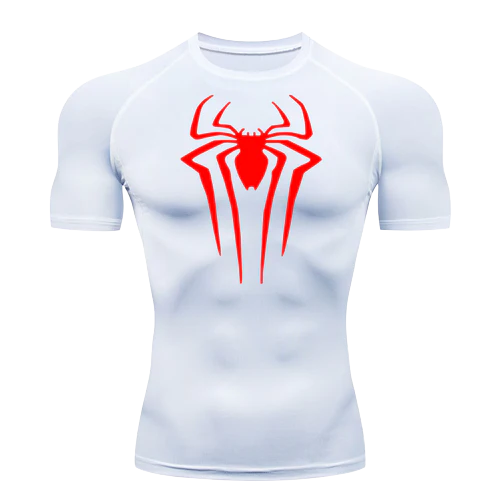 Spider Man White Compression V2